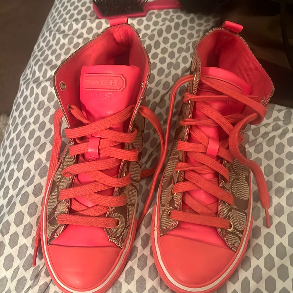 Coach high top shoes